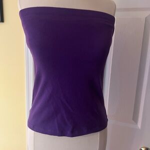 Hatopants Purple Strapless Tube Top